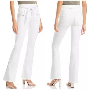 NWT Veronica Beard Giselle Flare Jeans Extra High Rise Secret Skinny Pockets 30